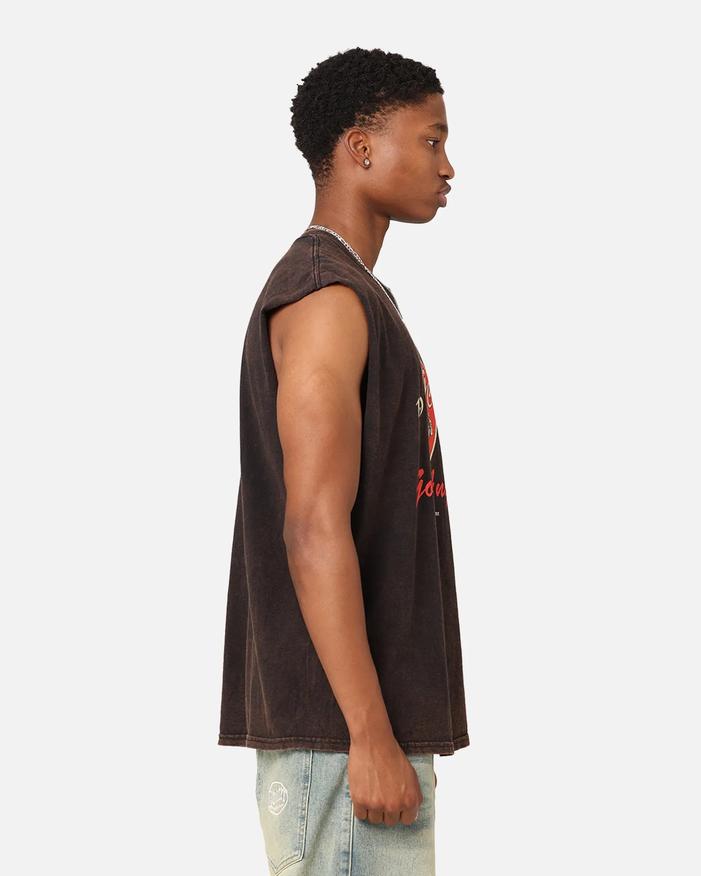 Goat Crew Goat Angels Vintage Muscle T-Shirt Black Wash