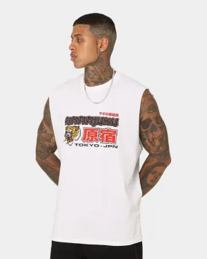 Goat Crew Harajuku Muscle T-Shirt White