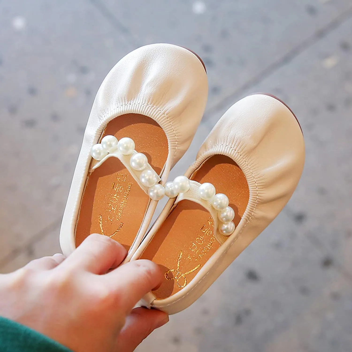 House Slipper with Memory Foam Toddler Little Girl Dress Shoes Casual Slip On Ballet Flat Girls Sandals Easter