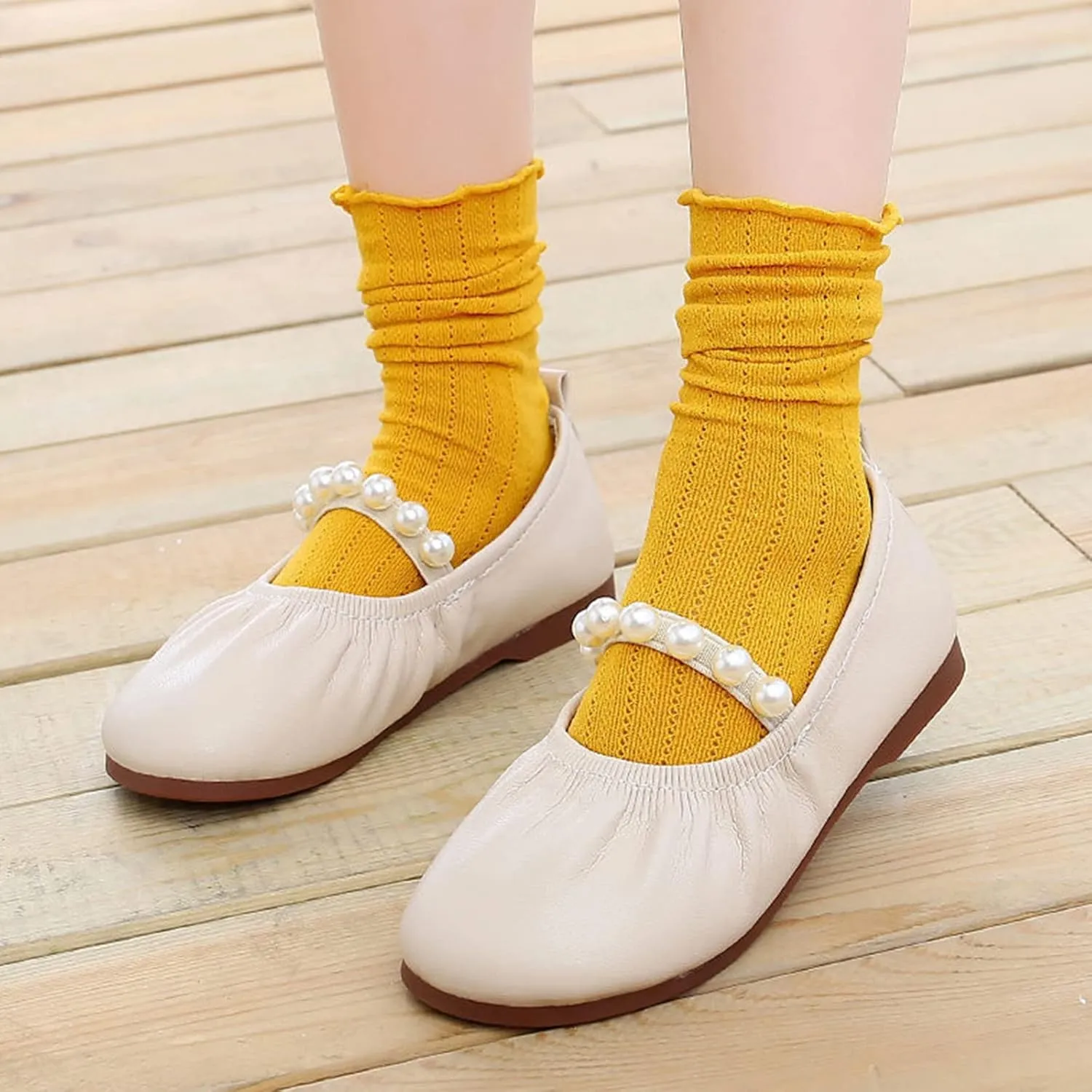 House Slipper with Memory Foam Toddler Little Girl Dress Shoes Casual Slip On Ballet Flat Girls Sandals Easter