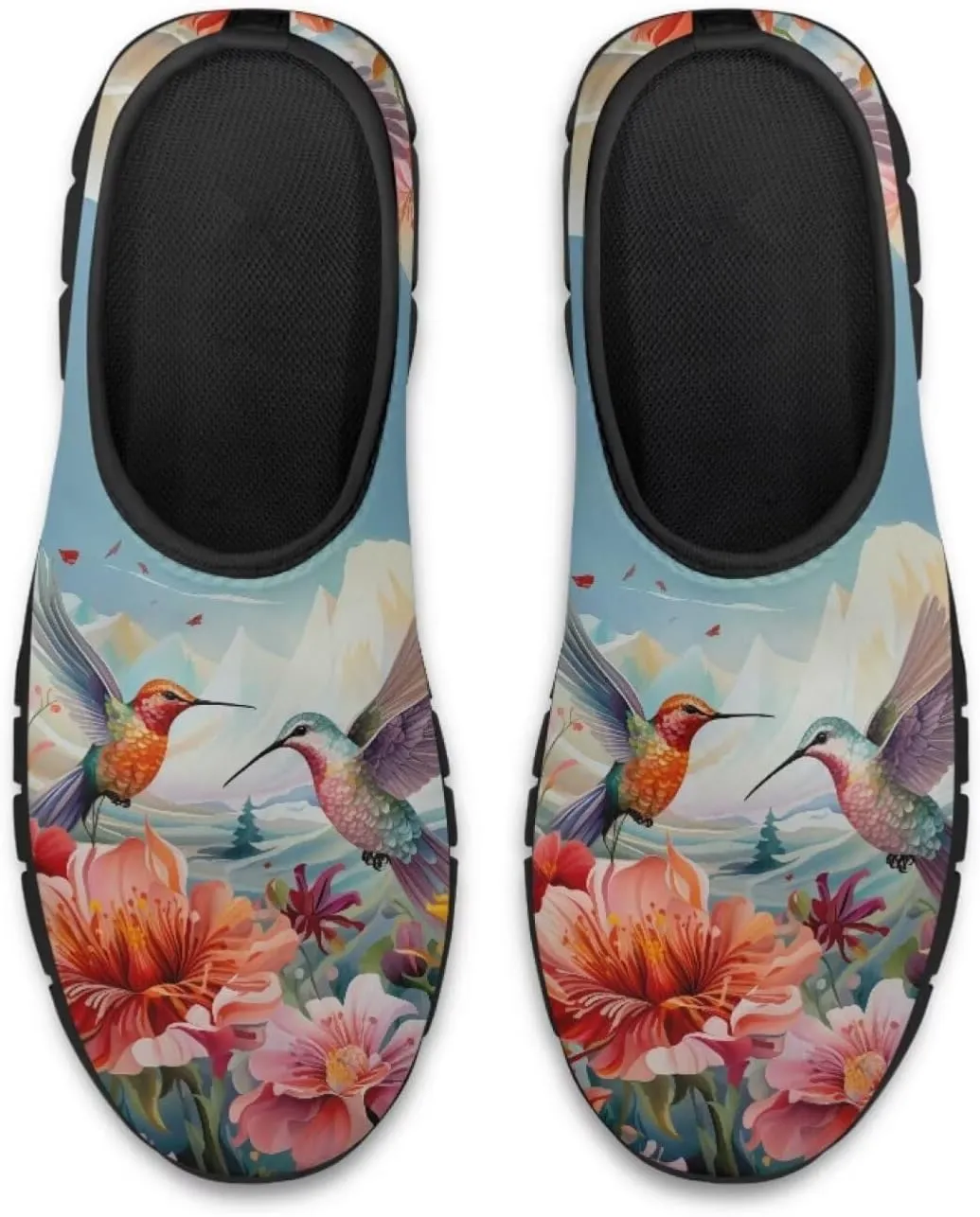 Hummingbird Work Shoes for Women Walking Loafer Flat Wide Toe Running Athletic Hiking Sneakers