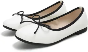 INEELUYI Women's Flats Comfortable Slip On Ballet Flats Soft Bow Flat Shoes