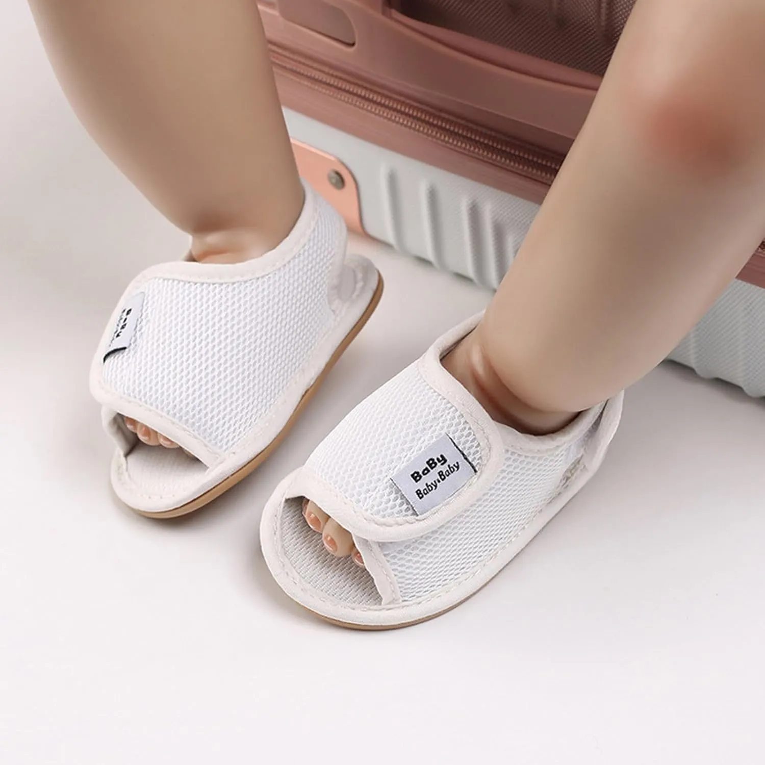 Infant Baby Boys Girls Sandals Soft Non-Slip Sole Mesh Flats Summer Outdoor Breathable Shoes Toddler First Walkers Crib Shoes