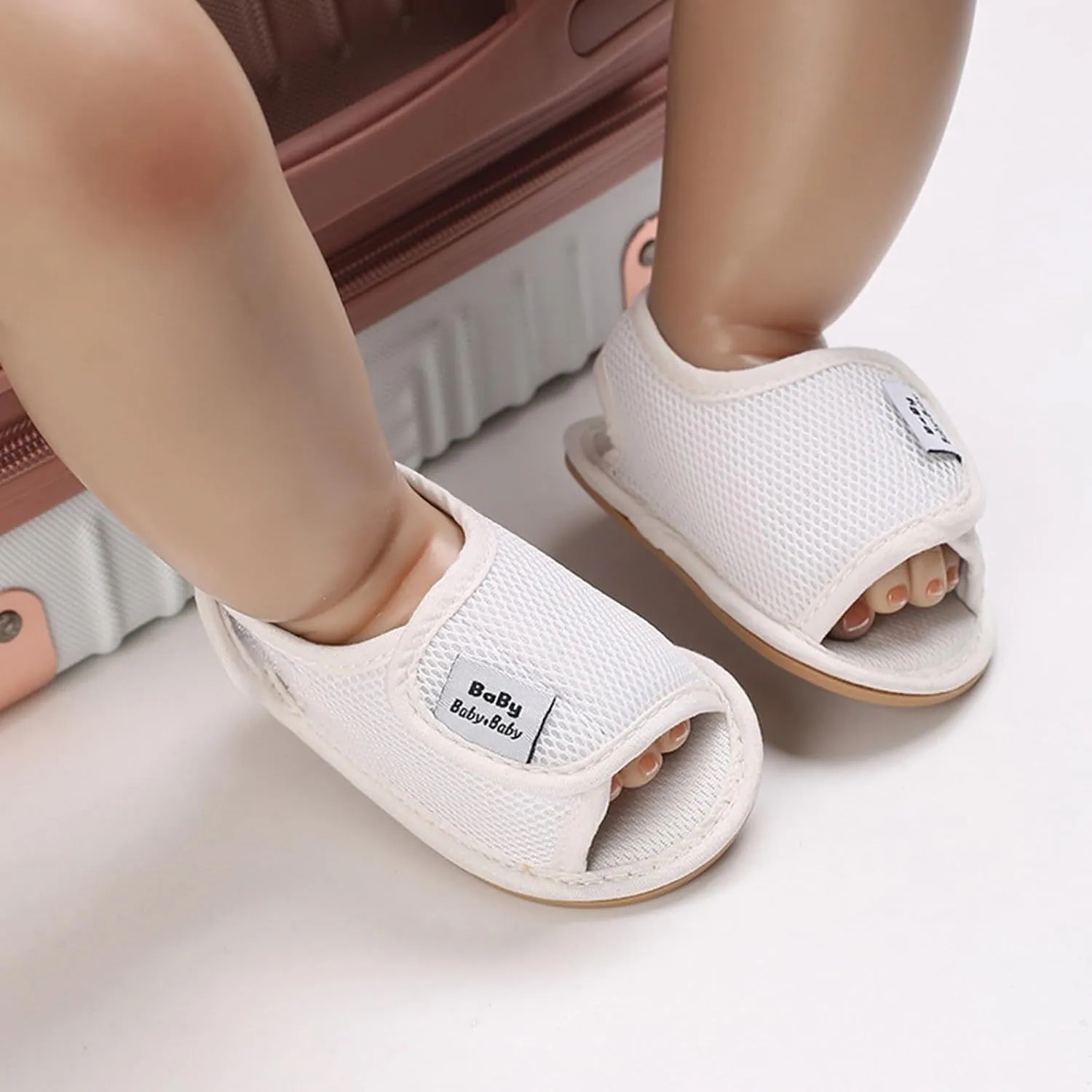 Infant Baby Boys Girls Sandals Soft Non-Slip Sole Mesh Flats Summer Outdoor Breathable Shoes Toddler First Walkers Crib Shoes
