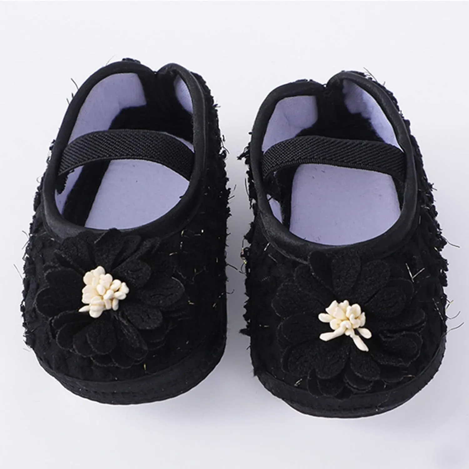 Infant Baby Mary Jane Flat Princess Wedding Dress Shoes Crb Shoe for Newborns Non-Slip for Toddler First Walkes