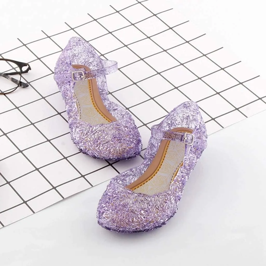 Infant Girl Light up Shoes Cosplay Sandals Princess Party Girls Wedge Kids Toddler Single Infant Baby Shoes Baby Shoes 12 Month Shoes Girl