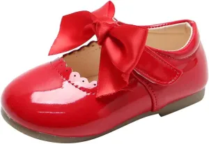 Infant Girls Wedding Dress Shoes Bow Ballet Princess Mary Jane lats First alker Baby Girl Shoes for Party Wear