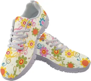 Jeiento Outdoor Running Shoes for Women Men Teenager Non Slip Fashion Mesh Gym Sports Shoes Workout Casual Sneakers for Teenager Girls
