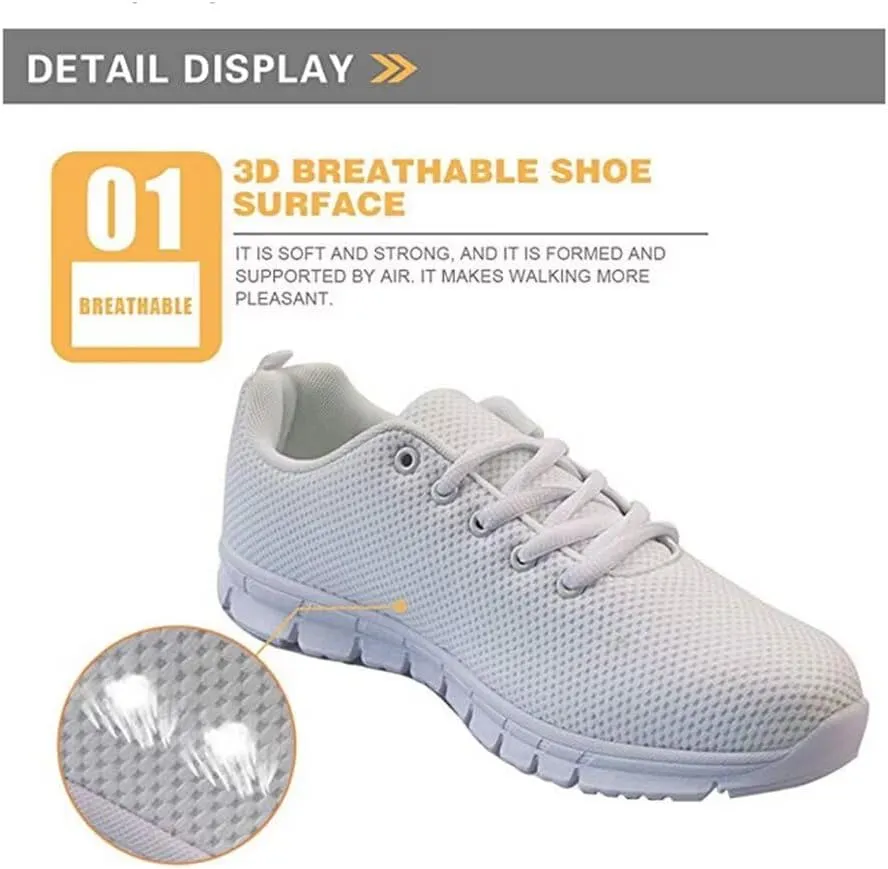 Jeiento Outdoor Running Shoes for Women Men Teenager Non Slip Fashion Mesh Gym Sports Shoes Workout Casual Sneakers for Teenager Girls