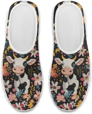 Jeiento Women's Classic Casual Loafers Lovely Highland Cow Slip On Comfort Walking Shoes