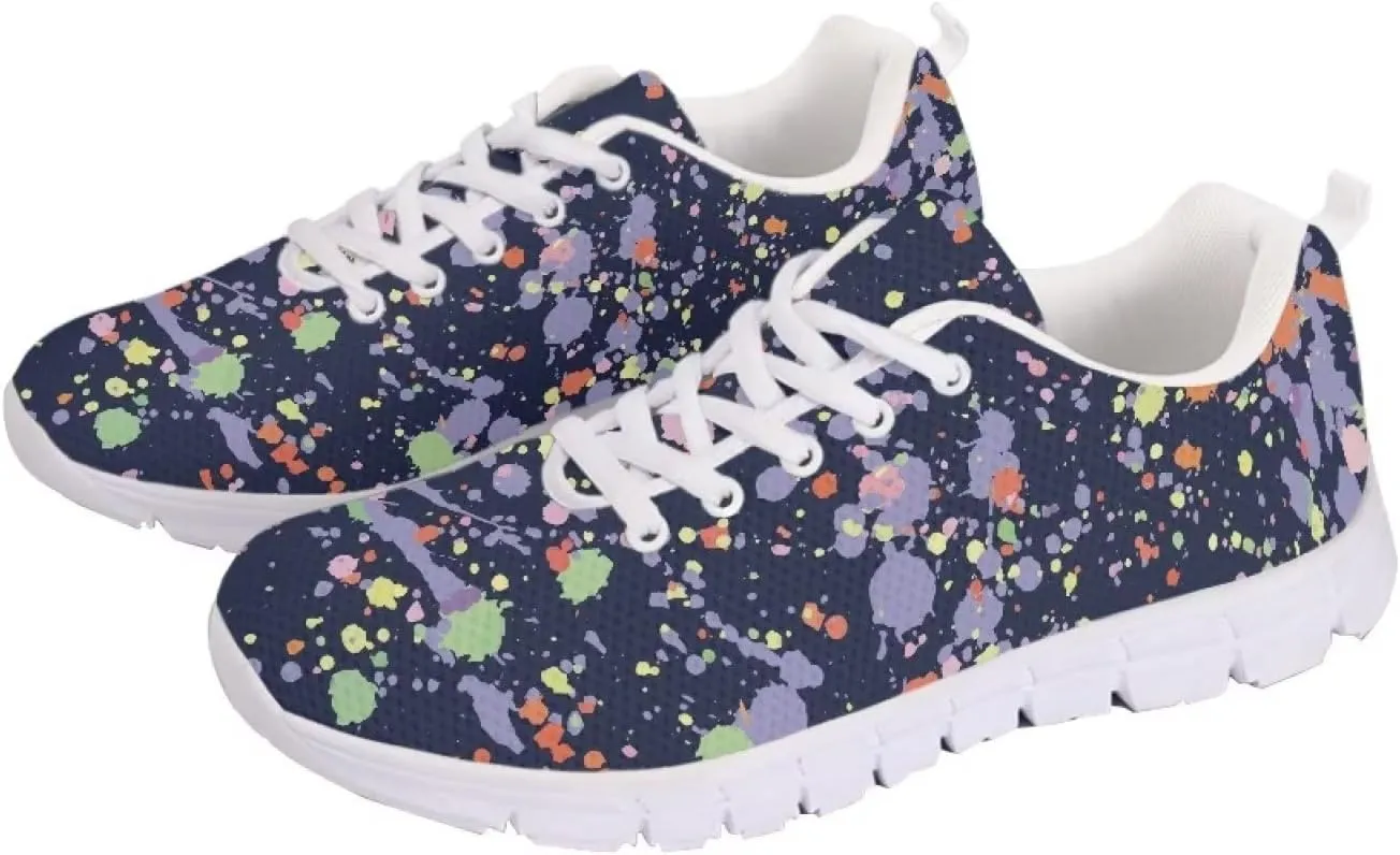 Jeiento Womens Trainers Lace Up Sneaker Tennis Shoes Comfort Gym Sports Fitness Running Shoes for Women Girl