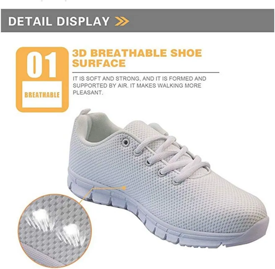 Jeiento Womens Trainers Lace Up Sneaker Tennis Shoes Comfort Gym Sports Fitness Running Shoes for Women Girl