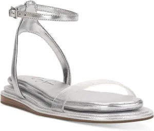 Jessica Simpson Womens Betania Flat Open Toe Ankle Strap