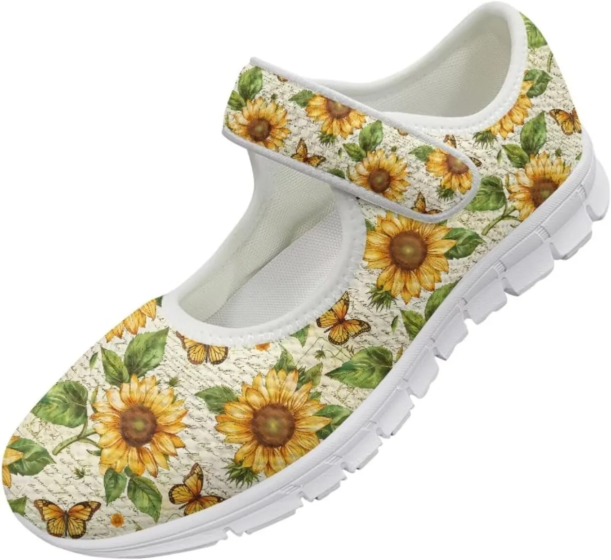 JoyLamoria Sloth Travel Mary Jane Low Top Party Sneakers Womens Adjustable Walking Shoes Indoor Outdoor Home Slippers