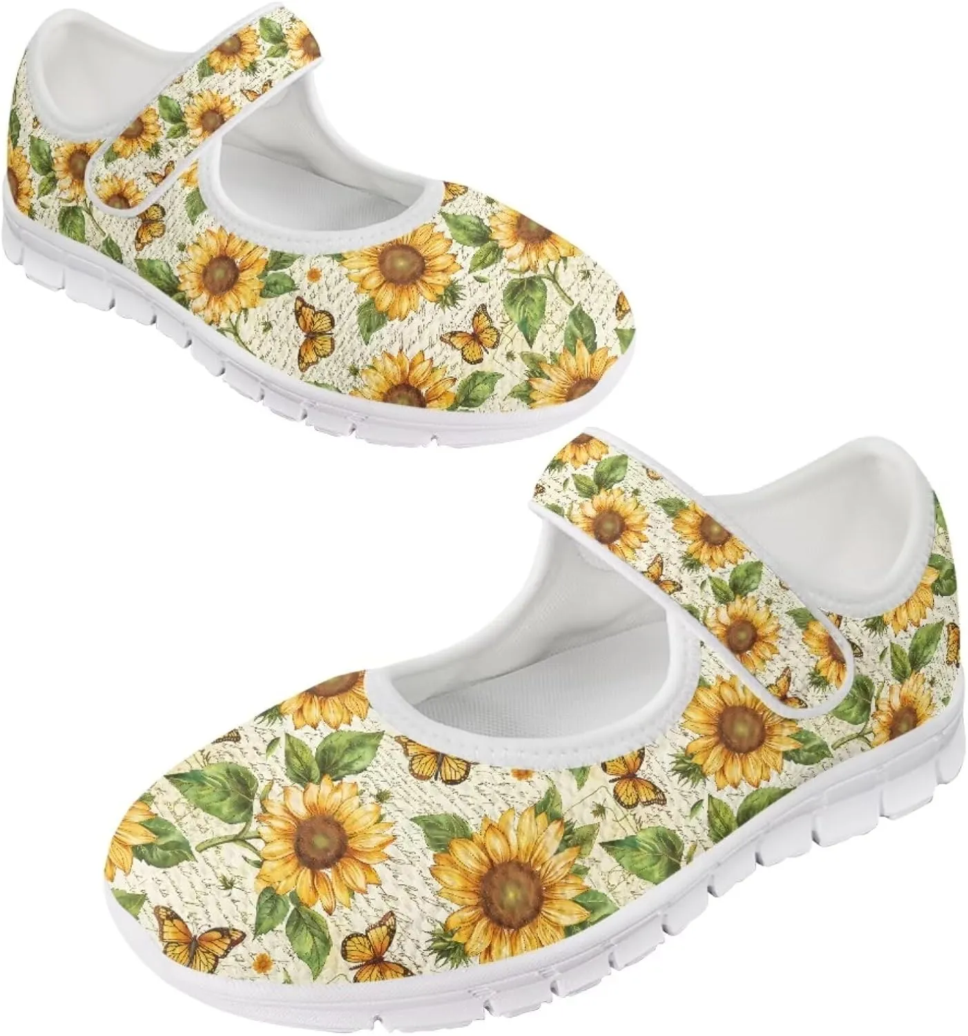 JoyLamoria Sloth Travel Mary Jane Low Top Party Sneakers Womens Adjustable Walking Shoes Indoor Outdoor Home Slippers