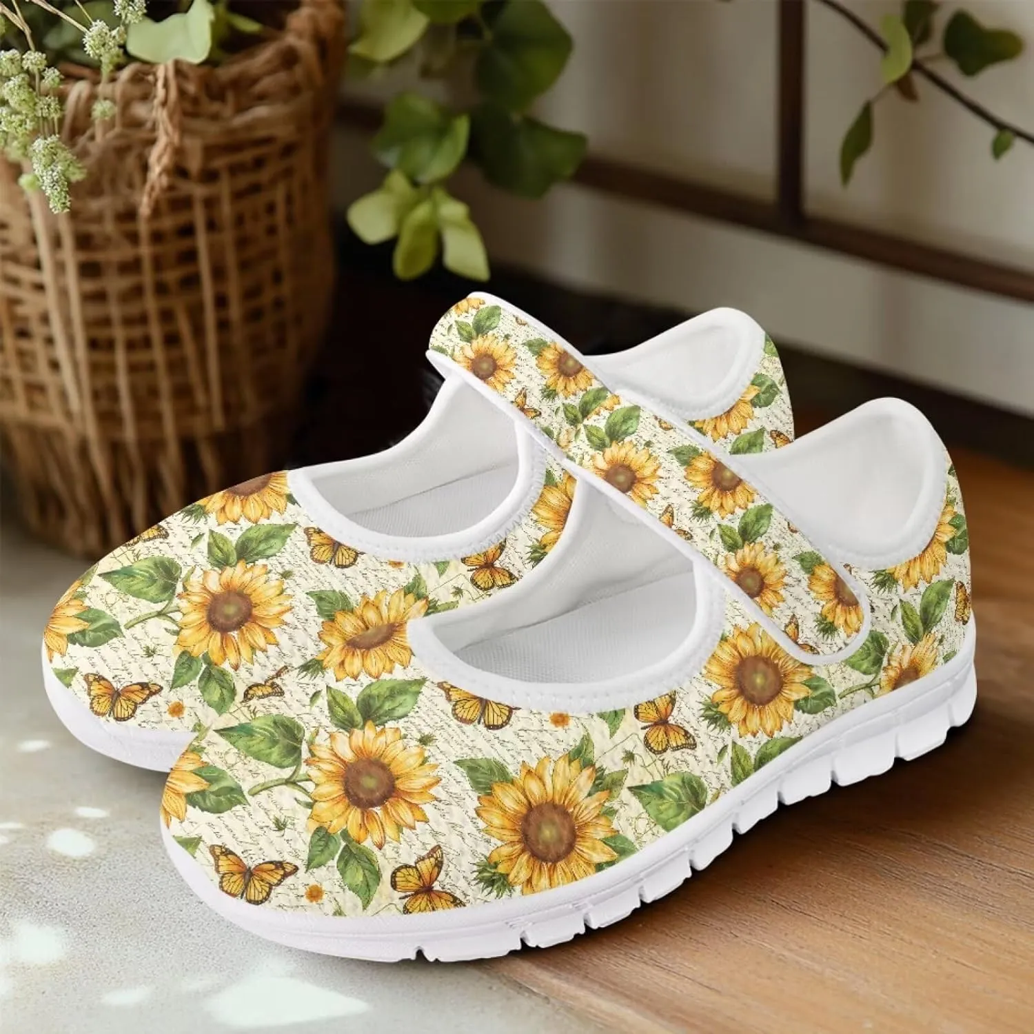 JoyLamoria Sloth Travel Mary Jane Low Top Party Sneakers Womens Adjustable Walking Shoes Indoor Outdoor Home Slippers