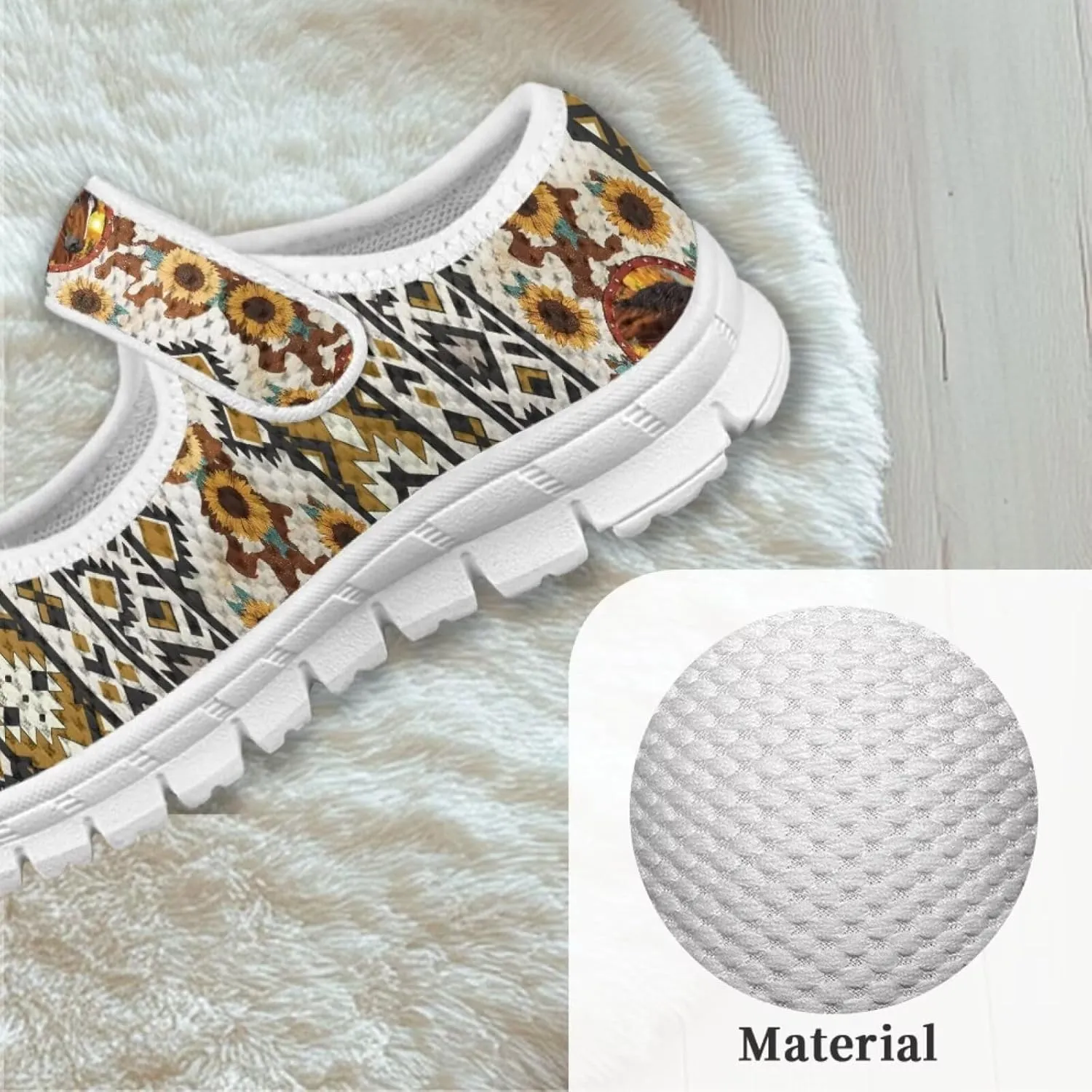 JoyLamoria White Cow Print Toddler Girls Mary Jane Shoes Girls Cute Ballet Dress Shoes School Uniform Flats Sneakers for Kids