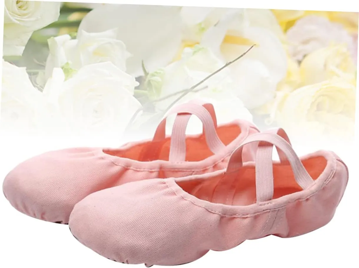 KESYOO Ballet Shoes for Adult Ballet Pointe Shoe Sole Ballet Shoe Leather Ballet Slippers Toddler Ballet Shoe Ballet Slippers for Girls Barre Shoe Aldult Exercise Shoes Child