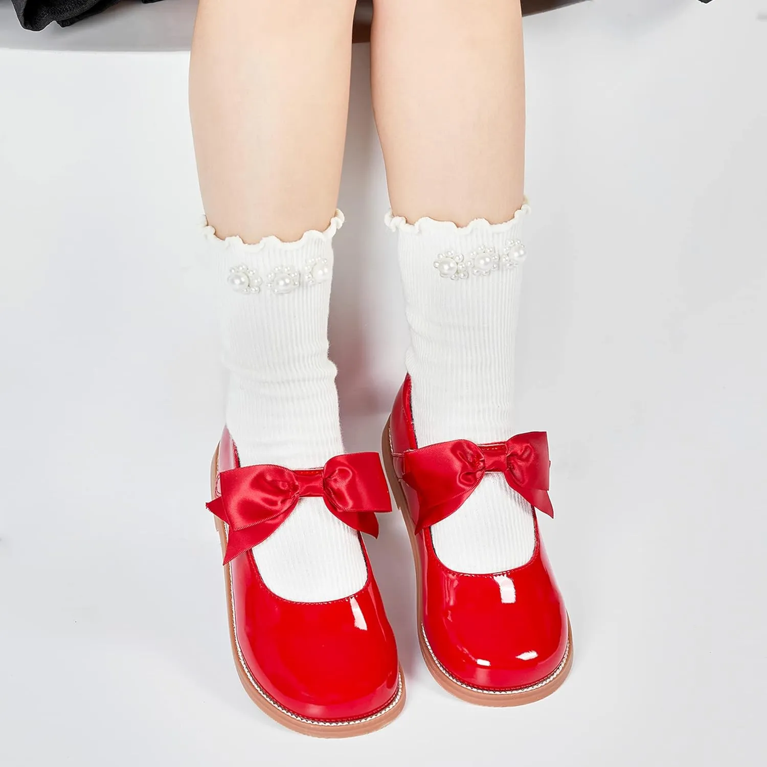 Kiderence Toddler Little Girl Mary Jane Dress Shoes School Oxford for Girls Flats