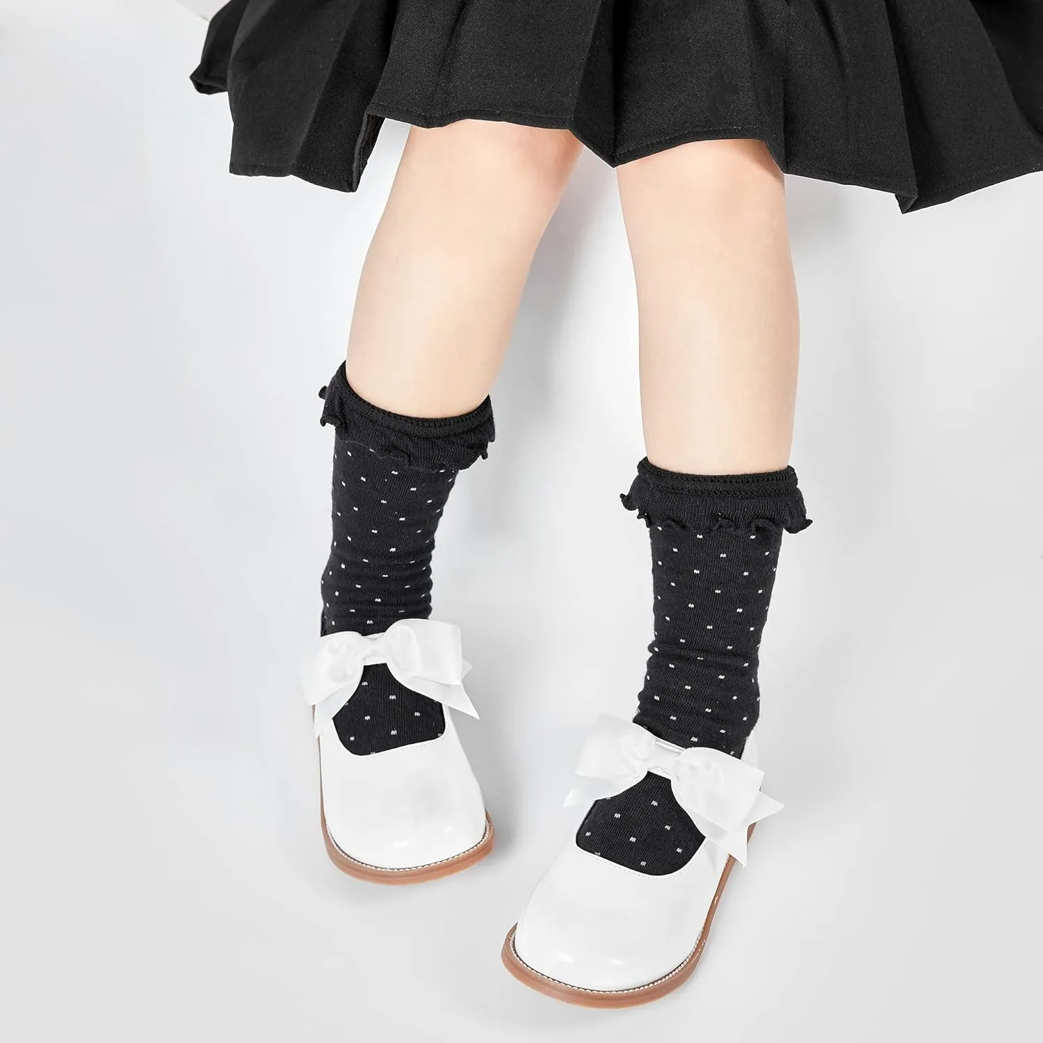 Kiderence Toddler Little Girl Mary Jane Dress Shoes School Oxford for Girls Flats