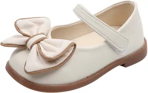 Little Girl Dress Shoes Flower Girls Shoes Mary Jane Ballet Flats with Bow for Party School Toddler Girl Shoes