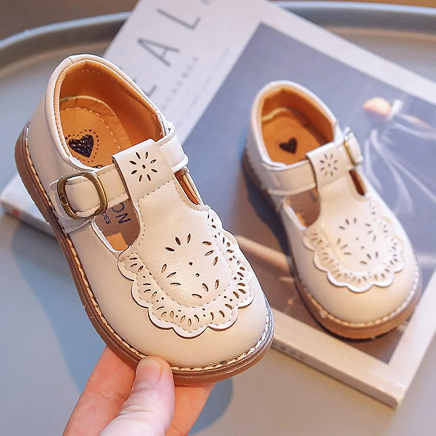 Mary Jane School Shoes for Girls Toddler Dress Shoes for Party Wedding Little Girls School Oxford Flats Shoes for Girls