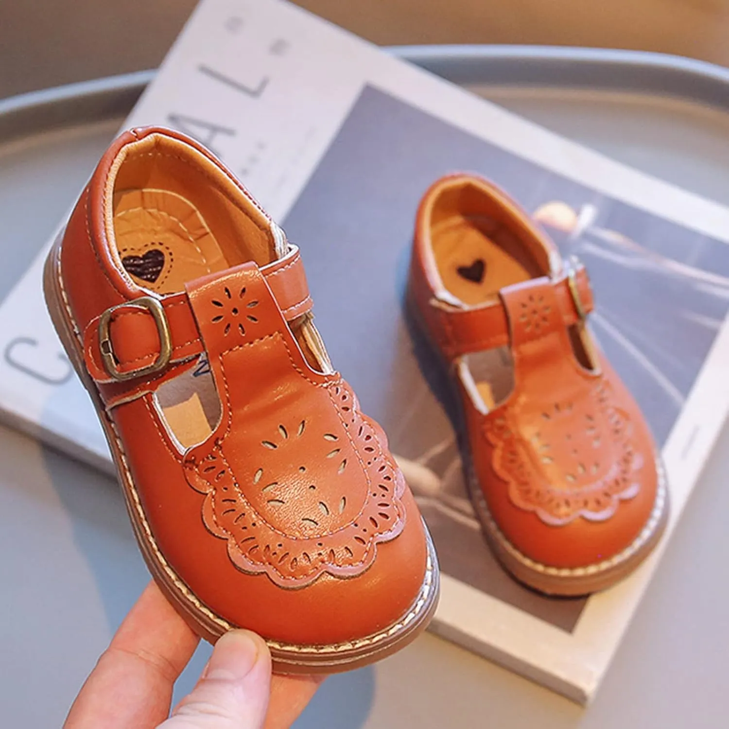 Mary Jane School Shoes for Girls Toddler Dress Shoes for Party Wedding Little Girls School Oxford Flats Shoes for Girls