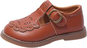 Mary Jane School Shoes for Girls Toddler Dress Shoes for Party Wedding Little Girls School Oxford Flats Shoes for Girls