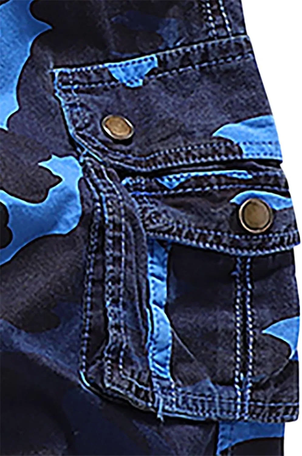 Men's Camo Cargo Shorts with Multi Pockets Fashionable Casual Workwear Shorts Summer Tactical Short Pants
