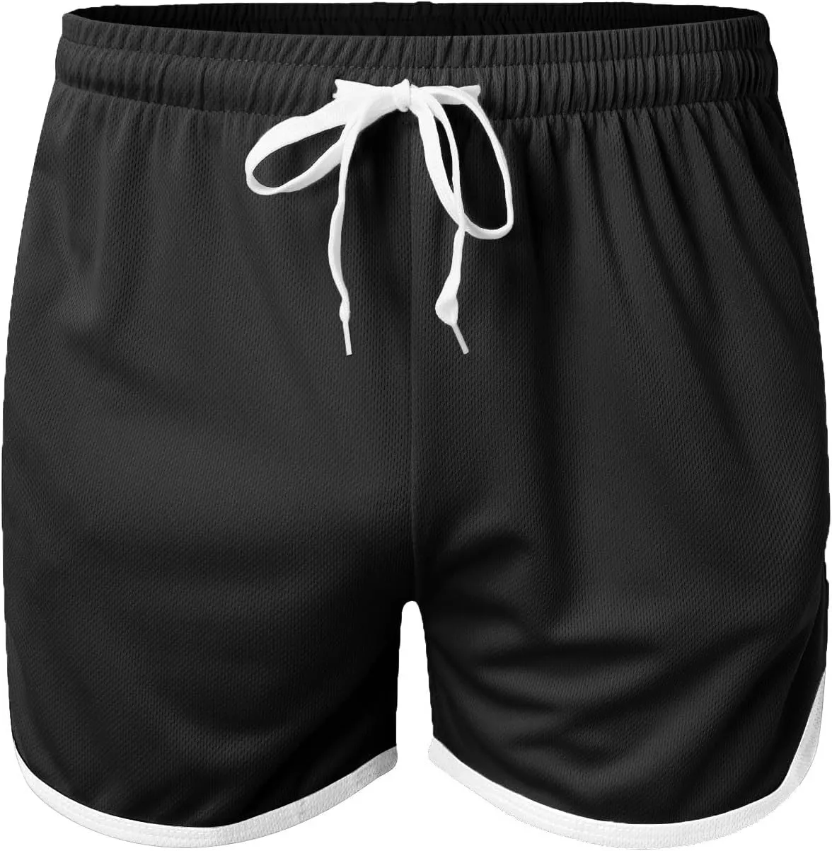 Men's Mesh Gym Shorts with Pockets Performance for Workouts Basketball Shorts Casual Elastic Running Shorts