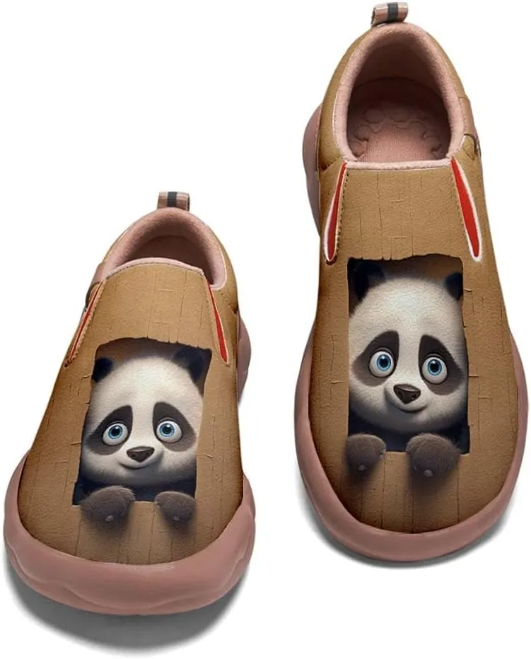Men's Painted Travel Shoes Slip On Casual Comfortable Lightweight Flat Sole Wide Toe Animal Art 3D