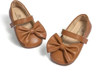 Miamooi Toddler Girl Mary Jane Flats Girls Dress Shoes for Party Wedding School Uniform Shoes Soft Cute Non-Slip Flat for Walking