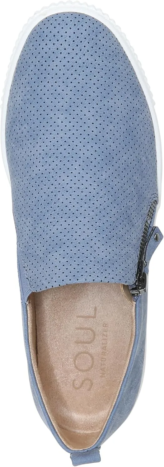 Naturalizer Soul Womens Turner Zipper Slip-On Sneakers