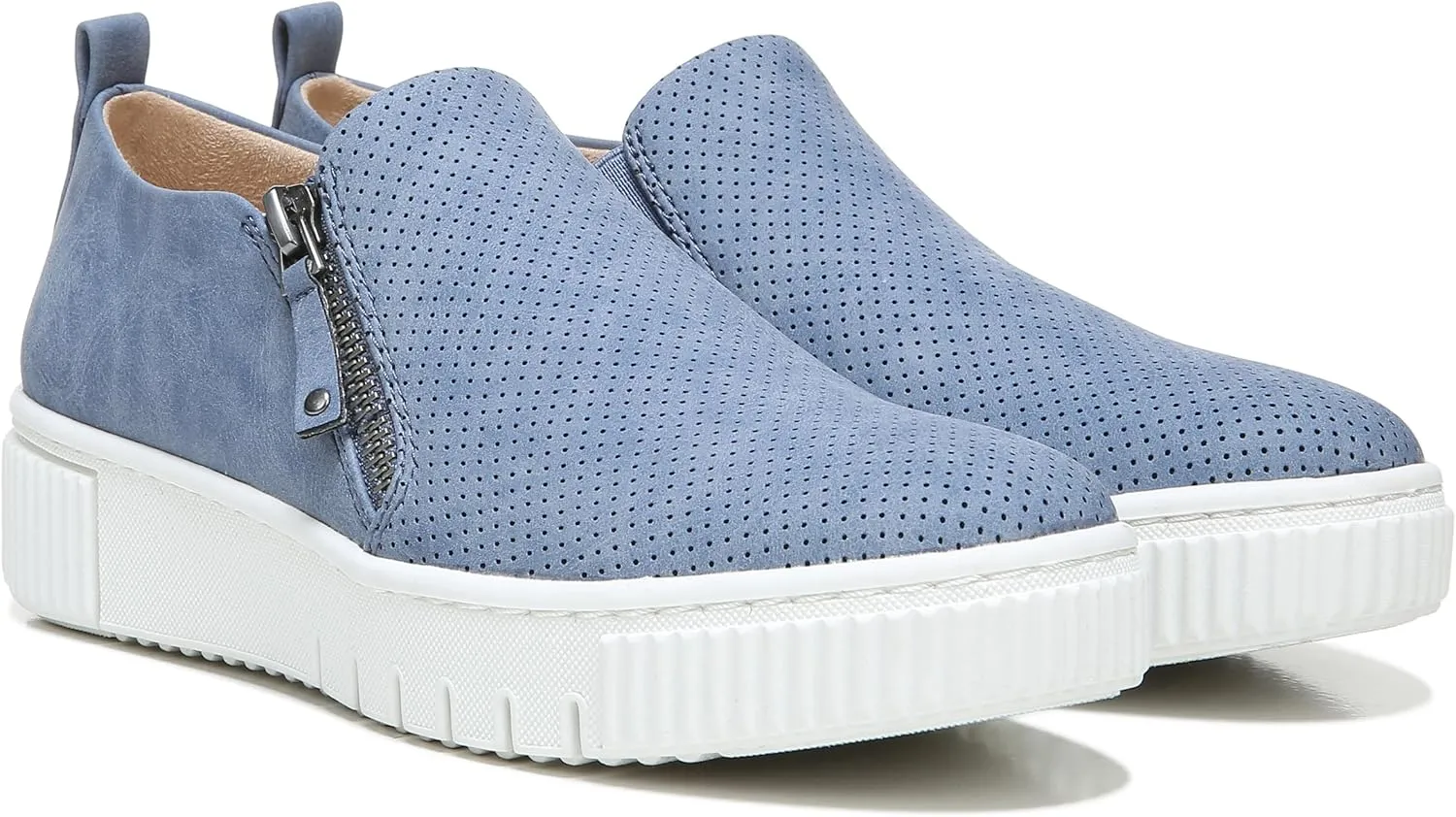 Naturalizer Soul Womens Turner Zipper Slip-On Sneakers