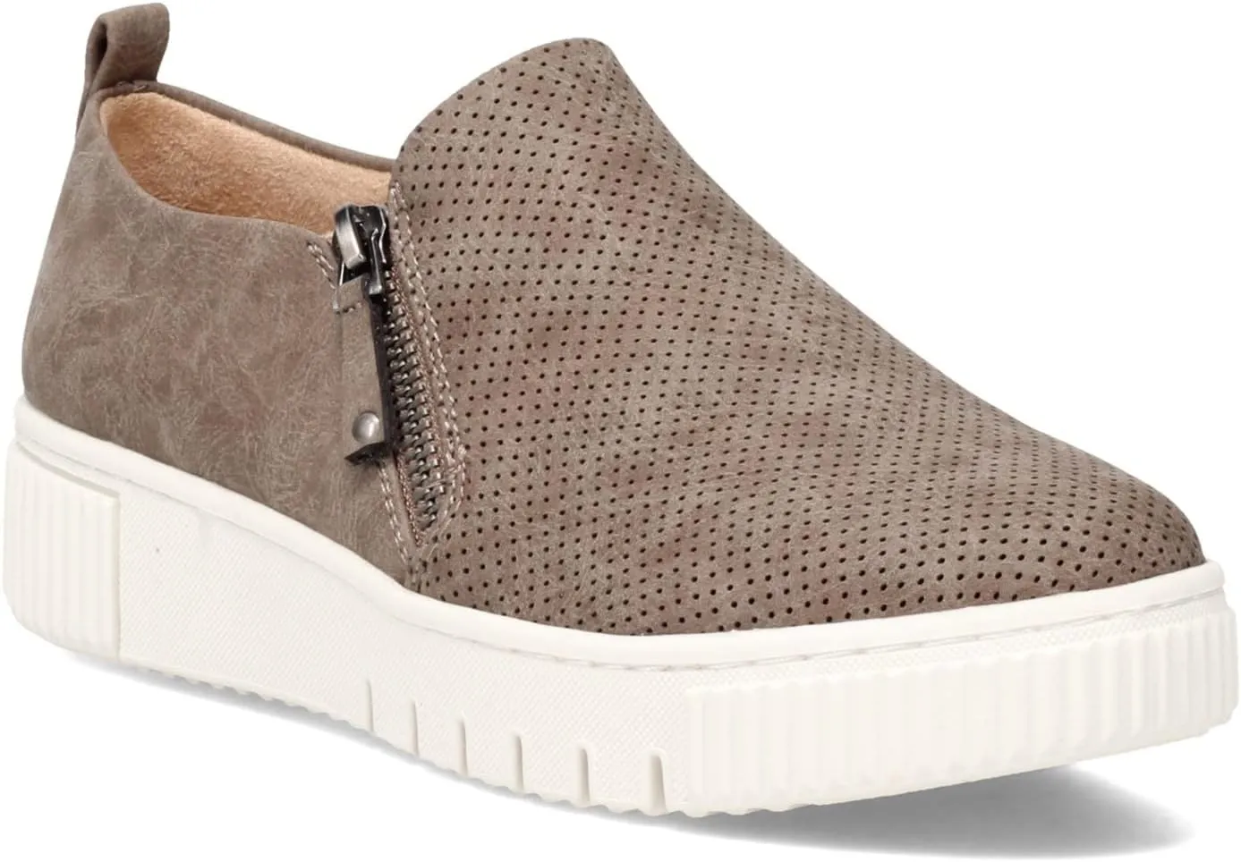 Naturalizer Soul Womens Turner Zipper Slip-On Sneakers