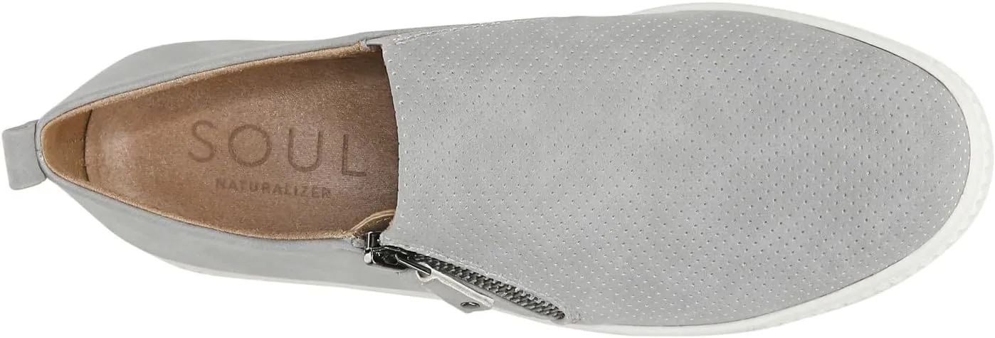 Naturalizer Soul Womens Turner Zipper Slip-On Sneakers