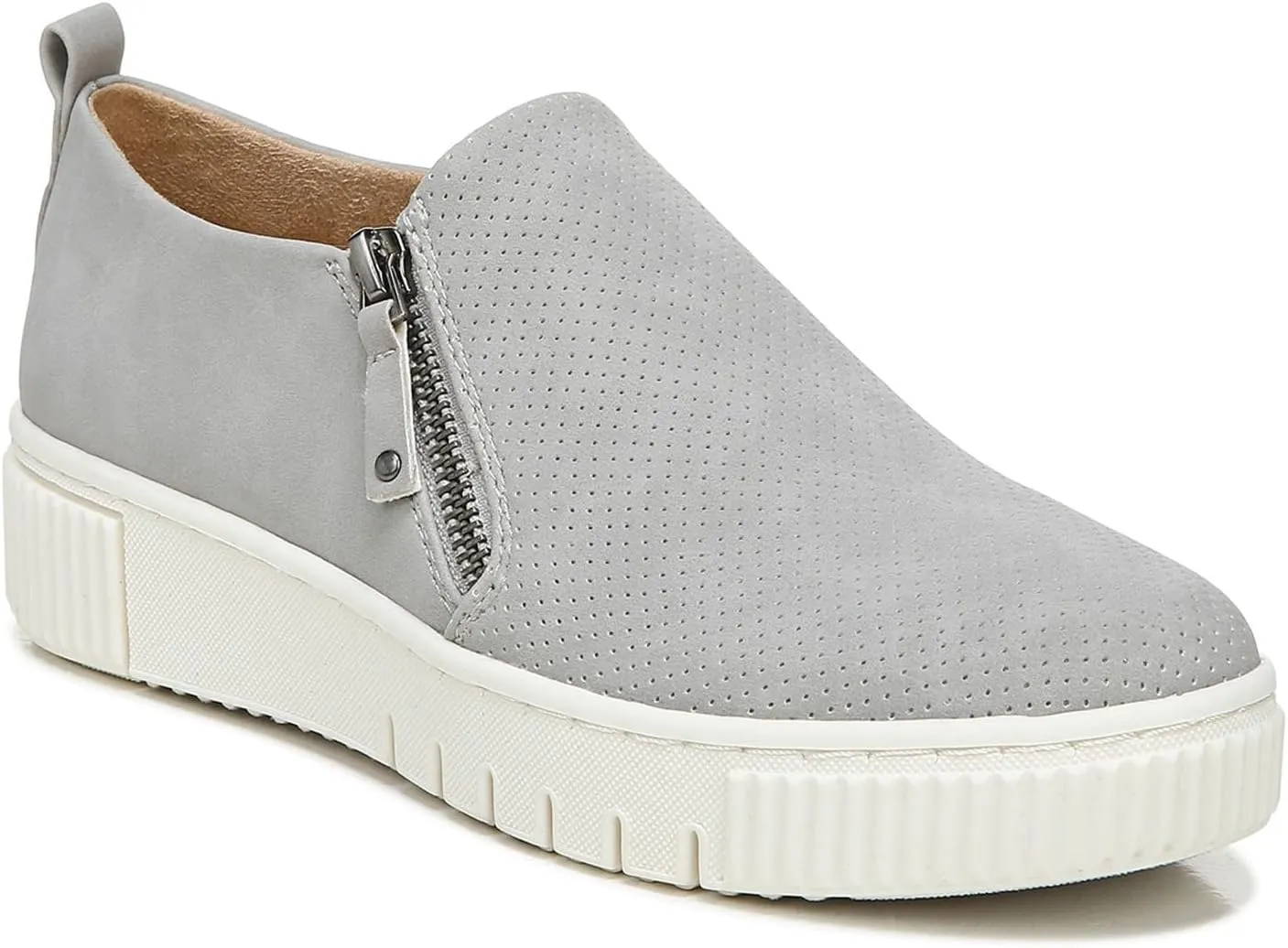 Naturalizer Soul Womens Turner Zipper Slip-On Sneakers