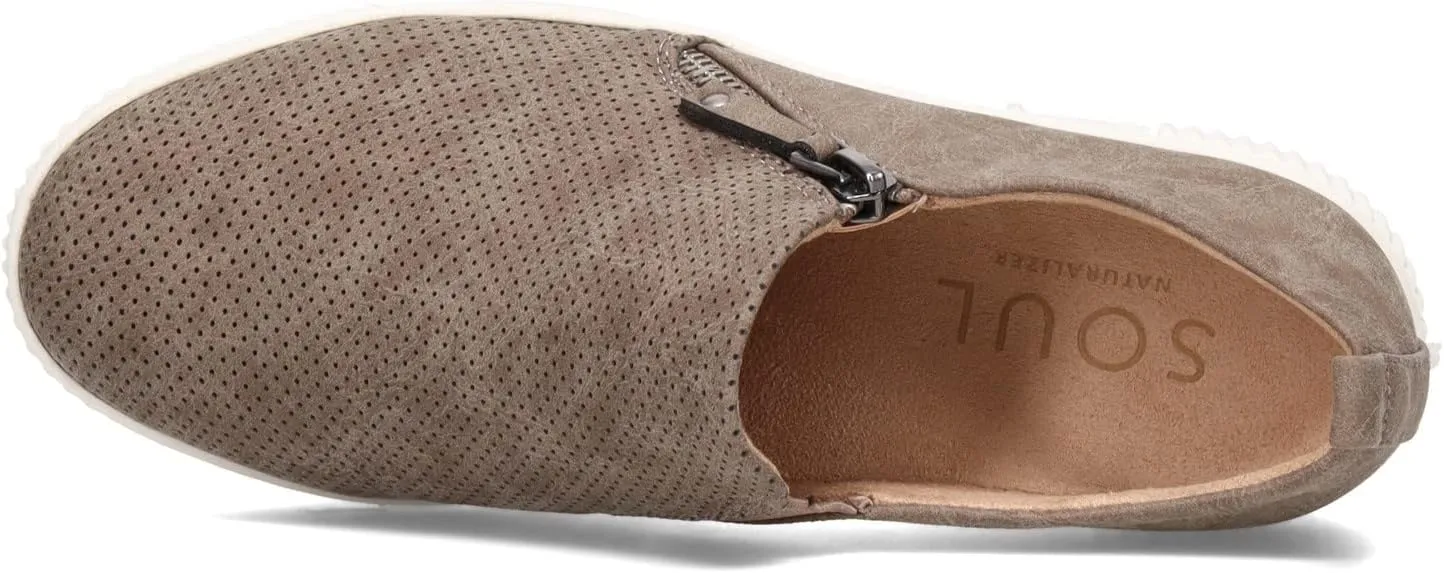 Naturalizer Soul Womens Turner Zipper Slip-On Sneakers