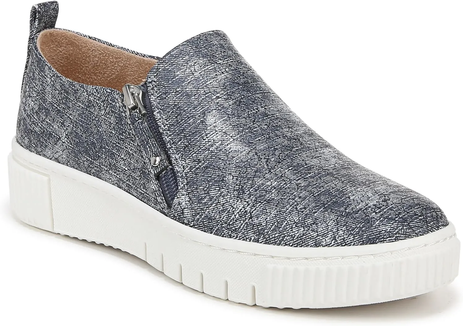 Naturalizer Soul Womens Turner Zipper Slip-On Sneakers