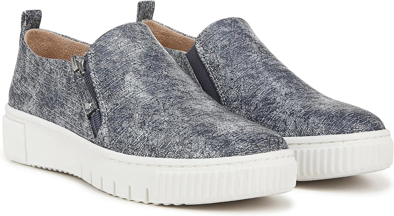 Naturalizer Soul Womens Turner Zipper Slip-On Sneakers