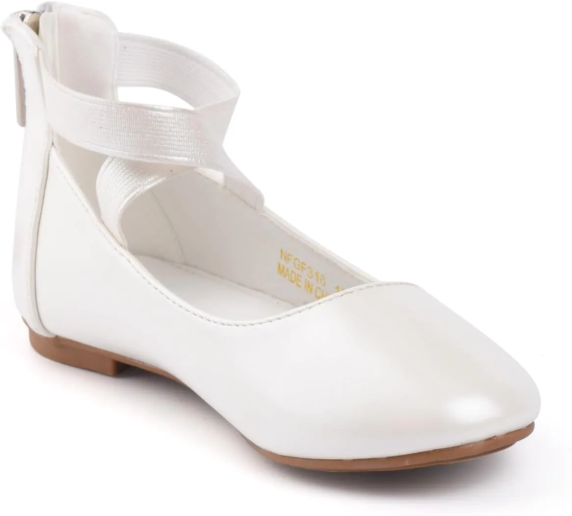 Nova Utopia Toddler Little Girls Dress Ballet Mary Jane Bow Flat Shoes