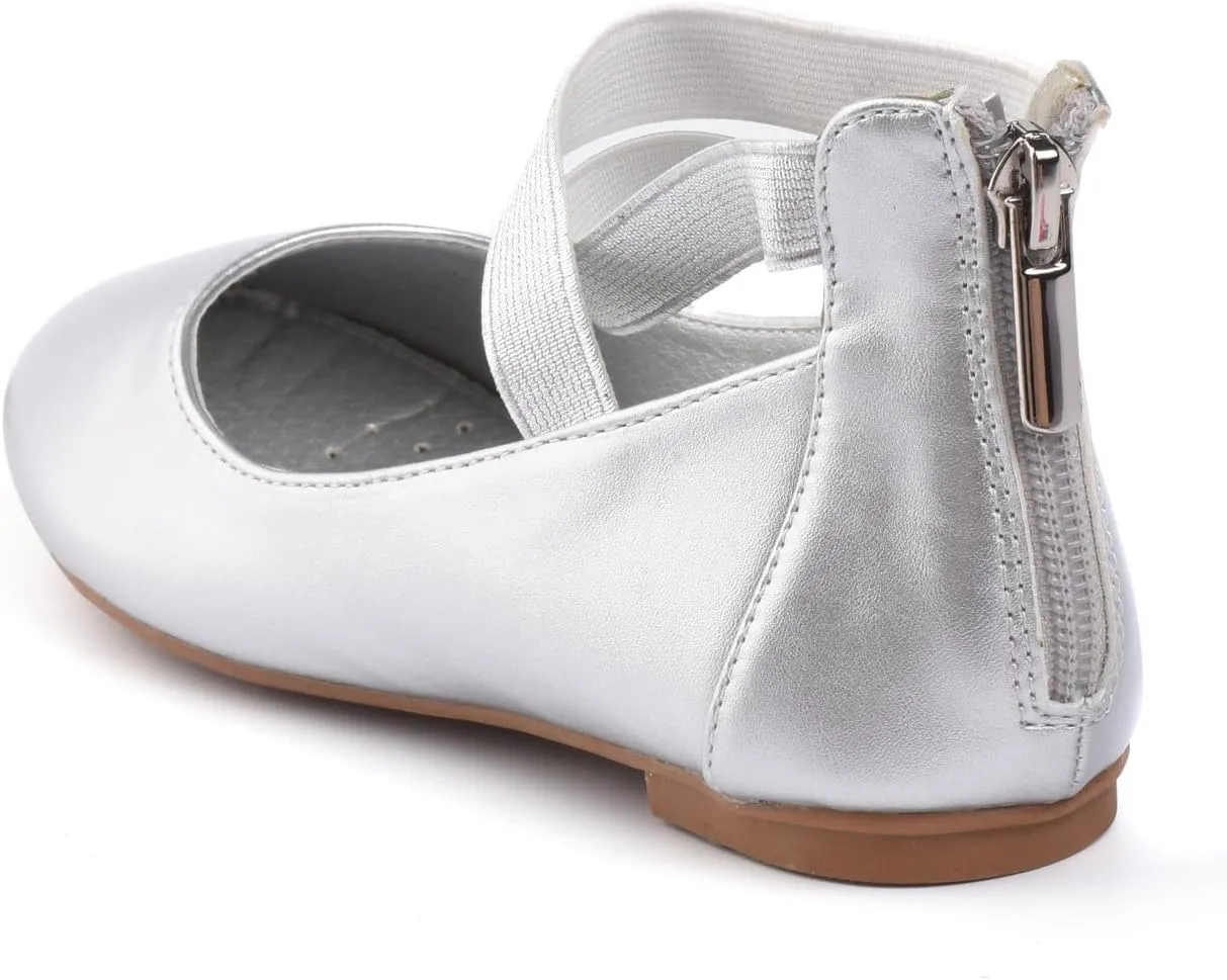 Nova Utopia Toddler Little Girls Dress Ballet Mary Jane Bow Flat Shoes
