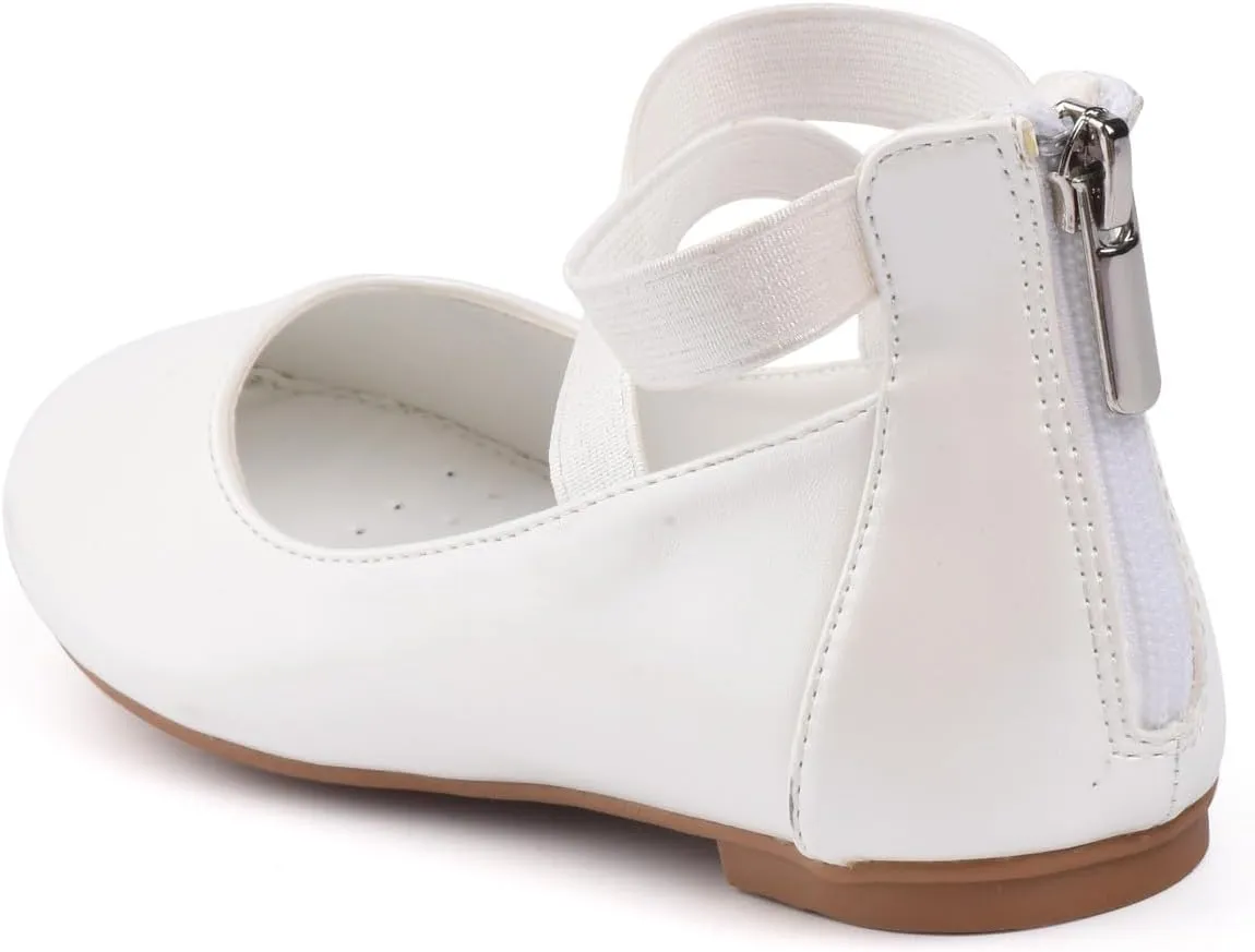 Nova Utopia Toddler Little Girls Dress Ballet Mary Jane Bow Flat Shoes