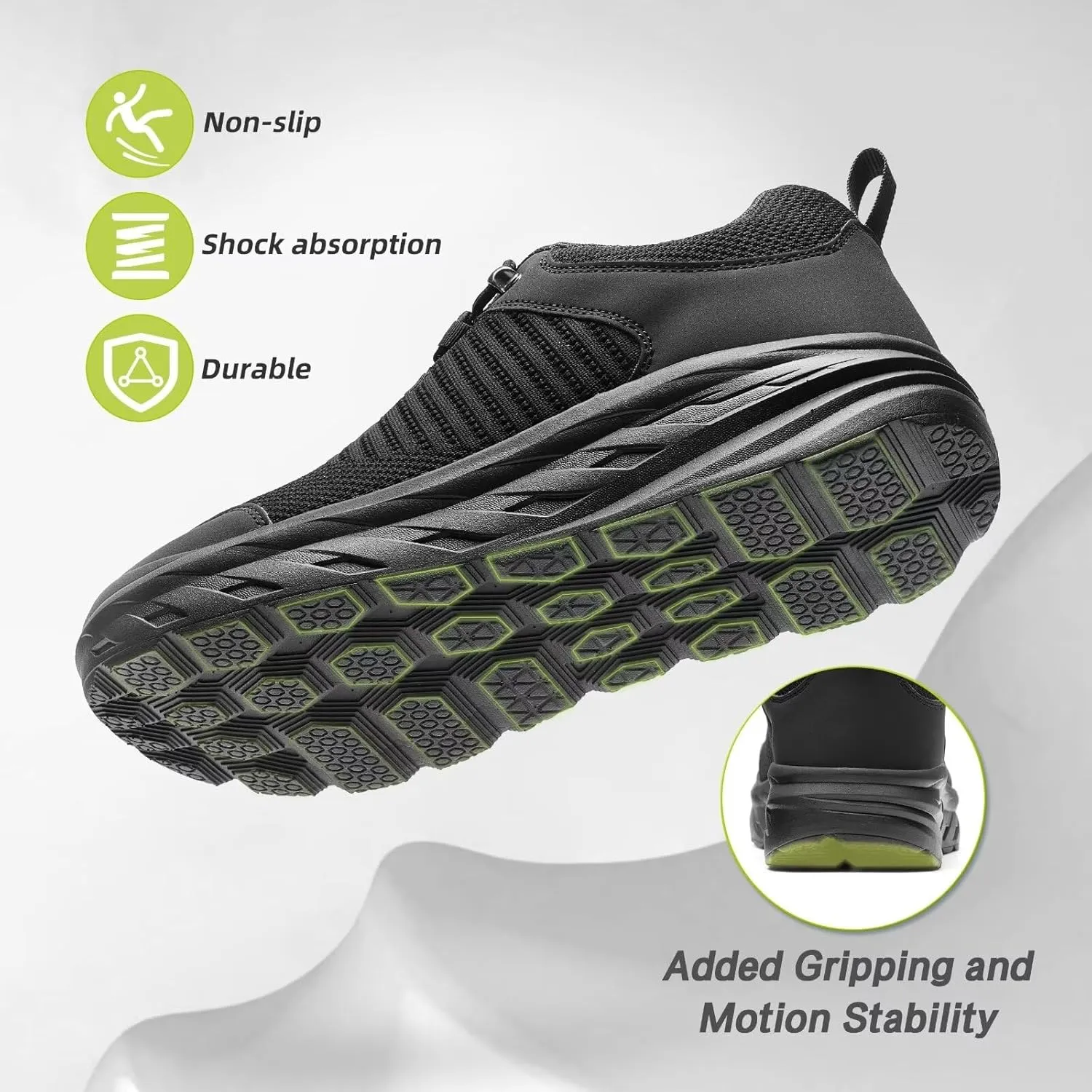 OrthoComfoot Men's Orthopedic Comfortable Diabetic Wide Shoes: Wide Toe Box Arch Support Plantar Fasciitis Sports Sneakers,Fashion Casual Hammer Toes Shoes for Foot and Heel Pain Relief