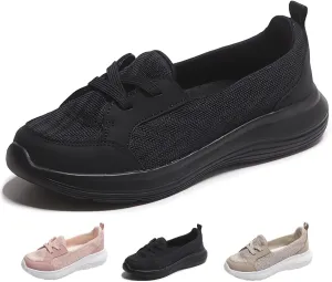 Orthopedic Womens Breathable Slip on Arch Support Non-Slip Shoes on The Go 2024 Comfort Loafers Flats Wide Width Fit Walking Slip-Ins Sneakers Boat Shoes