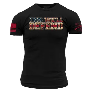 Red Blood This We'll Defend T-Shirt - Black