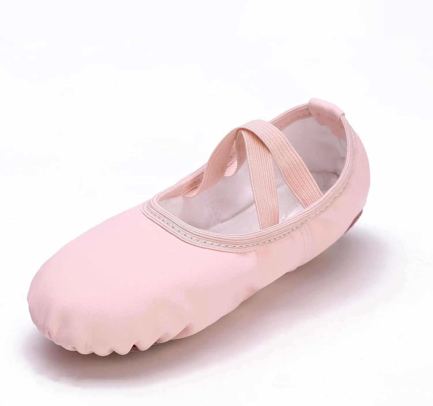 RoseMoli Ballet Shoes for Girls/Toddlers/Kids/Women, Leather Yoga Shoes/Ballet Slippers for Dancing