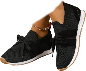 Running Shoes For Women Slip On Walking Shoes Lightweight Gym Workout Mesh Tennis Shoes Breathable Fashion Sneakers