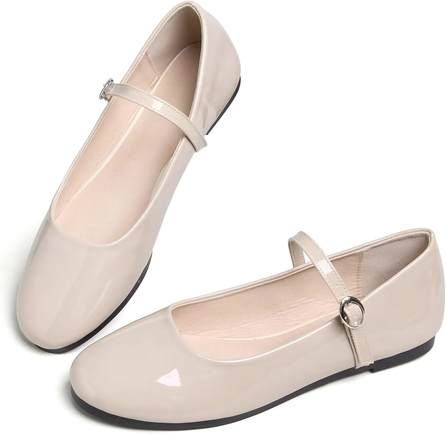 SAILING LU Women Pointed Toe Mary Janes Shoes Retro Plaid Dress Shoes Comfortable Ballet Flats Portable Holiday Shoes