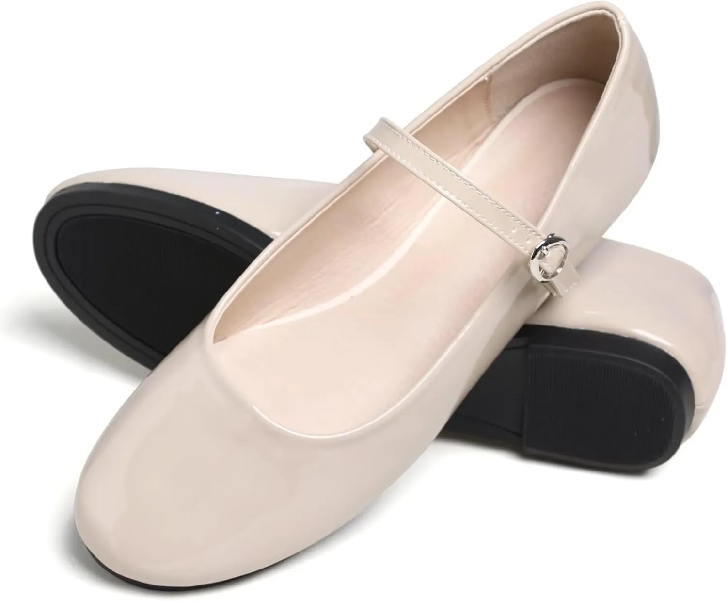 SAILING LU Women Pointed Toe Mary Janes Shoes Retro Plaid Dress Shoes Comfortable Ballet Flats Portable Holiday Shoes